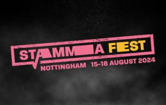 A logo saying 'STAMMAFest 15-18 August 2024 Nottingham