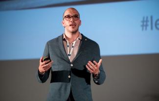 A man doing a presentation