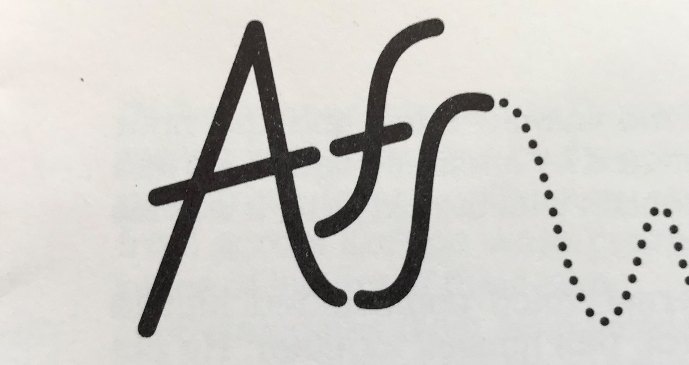 A logo spelling AfS