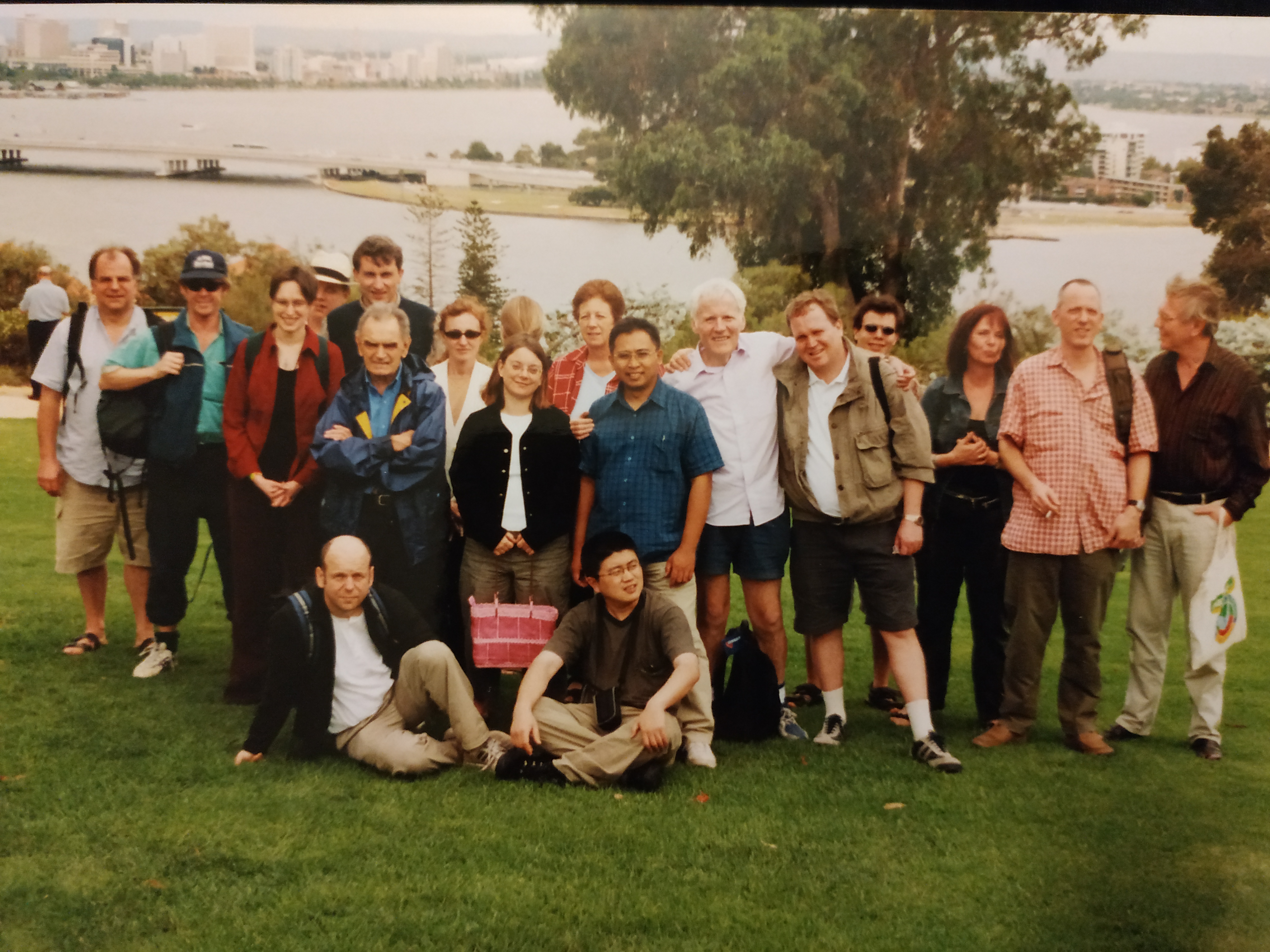 A group of people looking at the camera